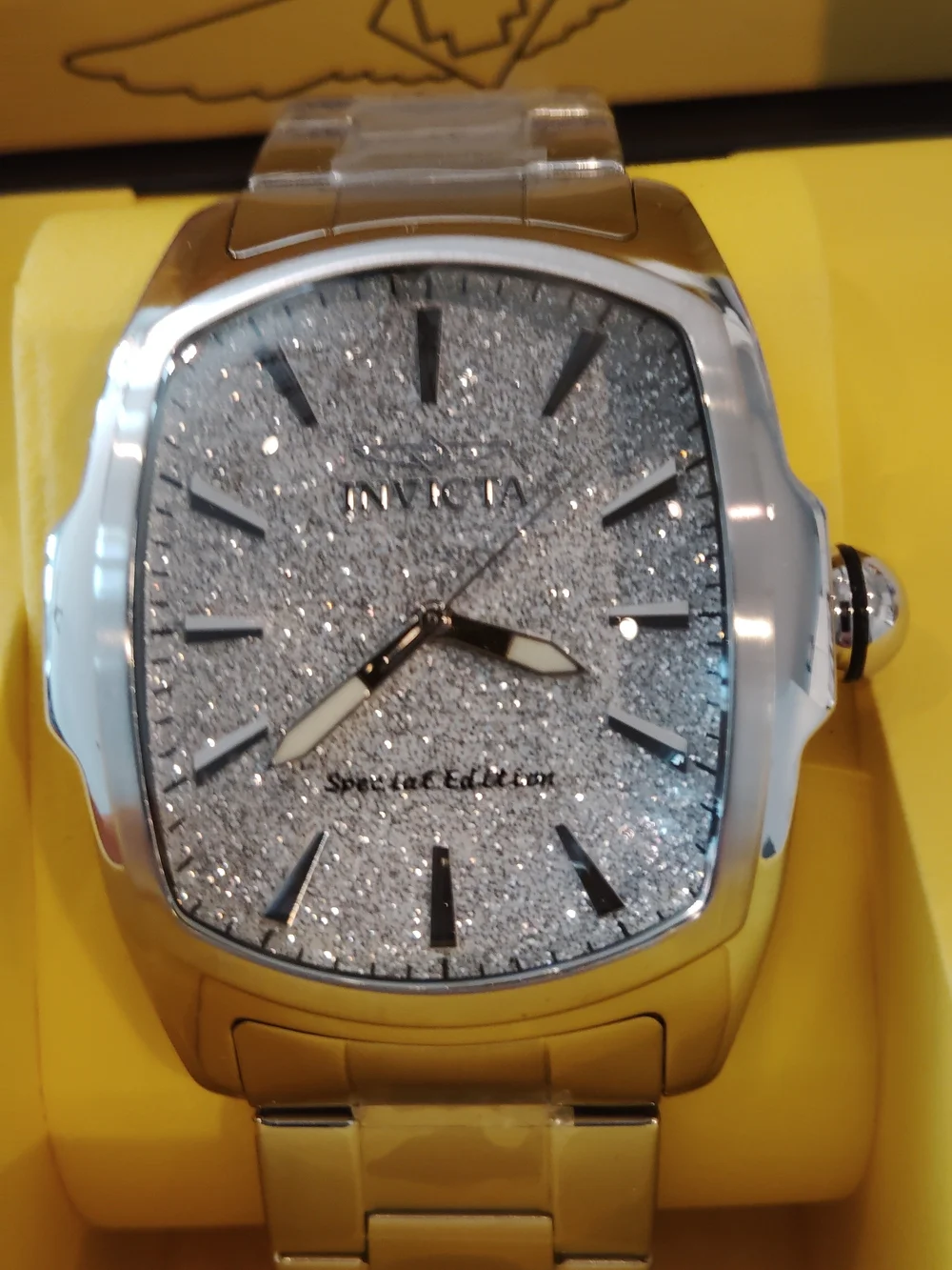 Invicta Special Edition Mens Lupah Silver Dial Watch 47mm